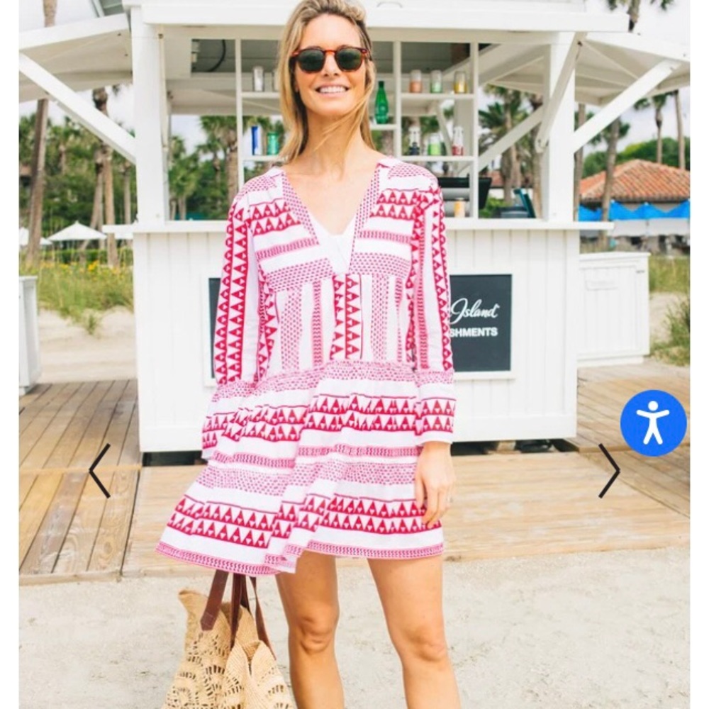 Red Salma Pomander Place by Tuckernuck Dress Xs